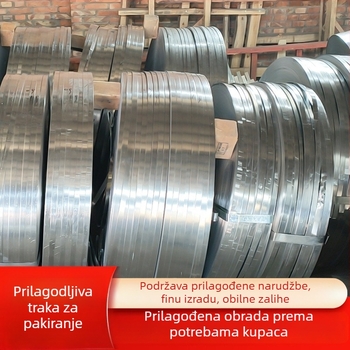 Q235 Visokootpornost plavi kaljeni željezni trak za pakiranje, širine 12/16/19/25 mm