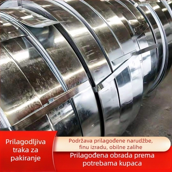 Q235 Visokootpornost plavi kaljeni željezni trak za pakiranje, širine 12/16/19/25 mm