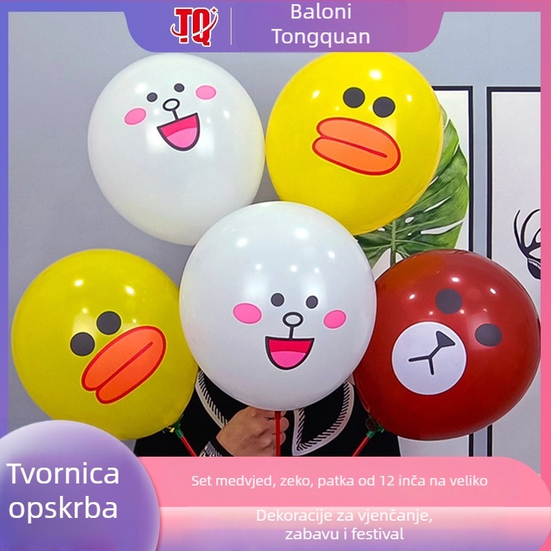 Lateksni okrugli balon za ulični štand — bez logotipa