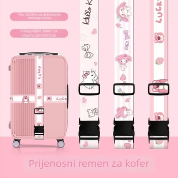 Yi Bao kai za prtljagu s karikaturalnim dizajnom - poliester, otporan na habanje, protiv krađe, proširiva, smanjuje teret
