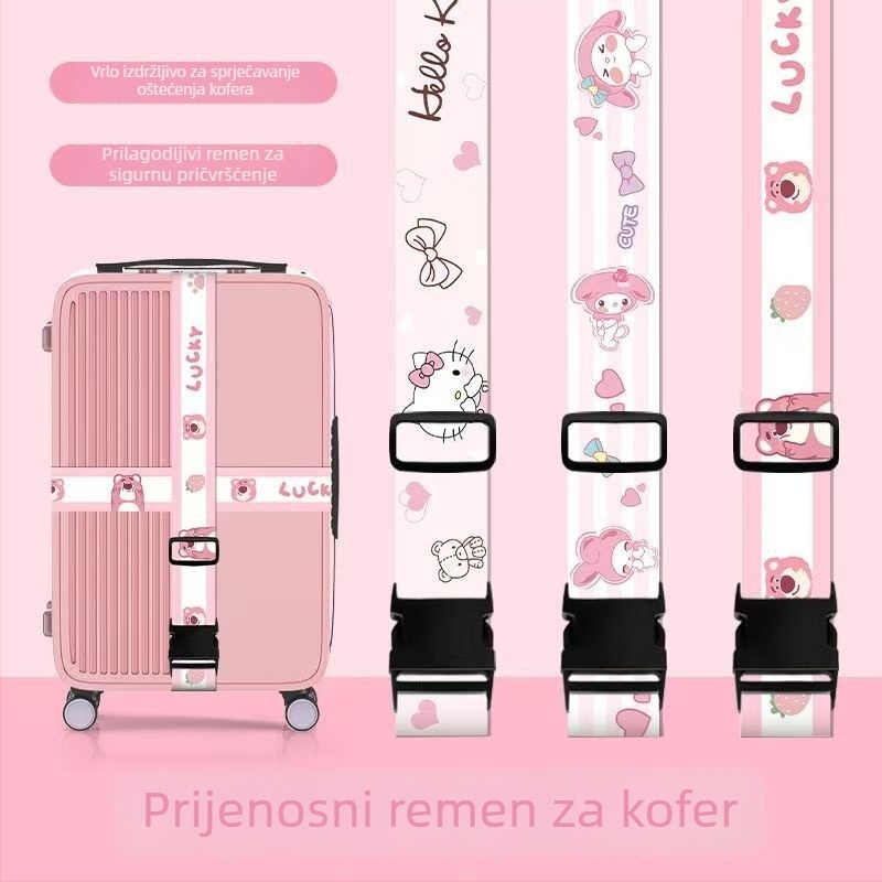 Yi Bao kai za prtljagu s karikaturalnim dizajnom - poliester, otporan na habanje, protiv krađe, proširiva, smanjuje teret