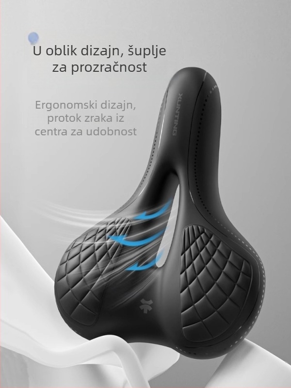 Thunder Xt-1 sjedalo za bicikl za MTB — prednji jastučić sjedala, visokoelastična pjena + umjetna koža + silikon za apsorpciju udaraca