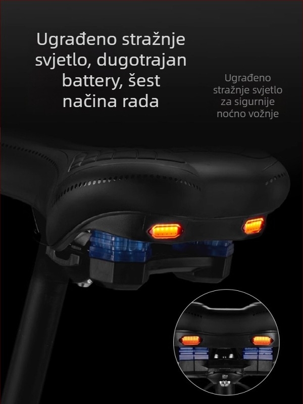 Thunder Xt-1 sjedalo za bicikl za MTB — prednji jastučić sjedala, visokoelastična pjena + umjetna koža + silikon za apsorpciju udaraca