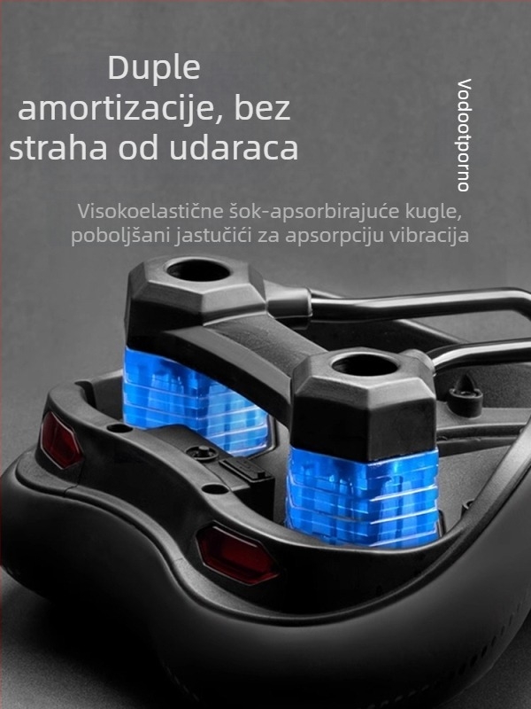 Thunder Xt-1 sjedalo za bicikl za MTB — prednji jastučić sjedala, visokoelastična pjena + umjetna koža + silikon za apsorpciju udaraca