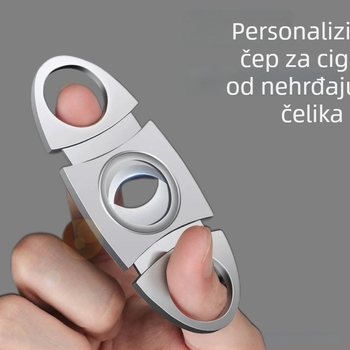 Prilagodljivi nož za cigare od nehrđajućeg čelika, ručni, potpuno čeličan alat za pušenje, Yangjiang, Guangdong