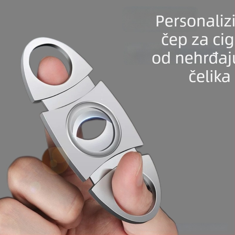 Prilagodljivi nož za cigare od nehrđajućeg čelika, ručni, potpuno čeličan alat za pušenje, Yangjiang, Guangdong