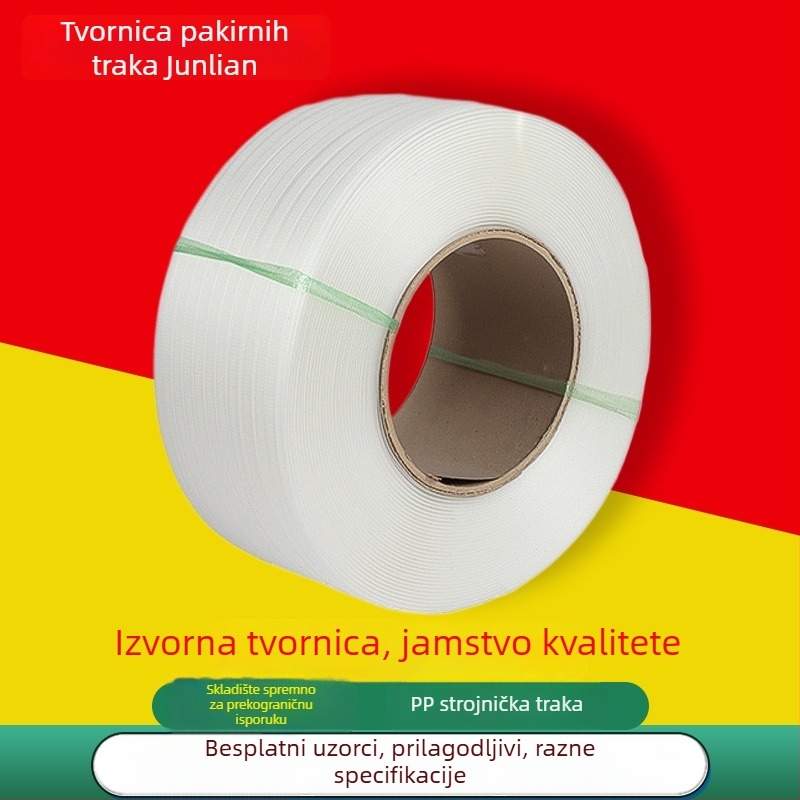 Traka za pakiranje strojeva, debljina 0,8 mm, 60 kg naprezanje, težina 10 kg, teški teret pakiranja, polipropilen