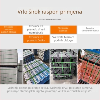 PET ambalažne trake, širina 16 mm, debljina 0,8 mm, nosivost pri rastezanju 420 kg