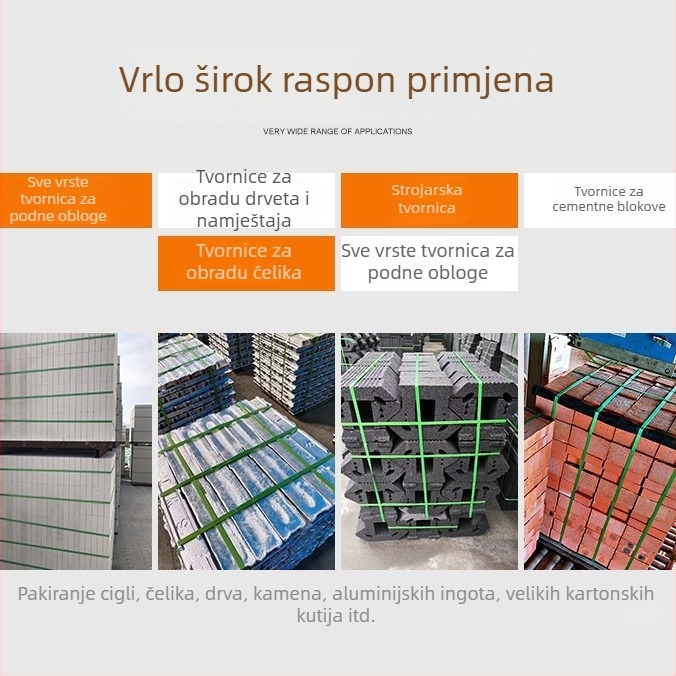 PET ambalažne trake, širina 16 mm, debljina 0,8 mm, nosivost pri rastezanju 420 kg