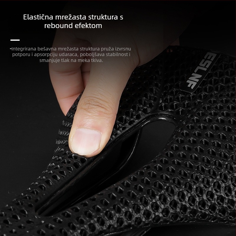 ESLNF sjedalo za bicikl, karbonska vlakna, model 1, za obične bicikle