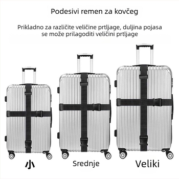 Mufeng kaiš za prtljagu s križnim kopčama – najlonski putni kaiš, proširiv MF-260104