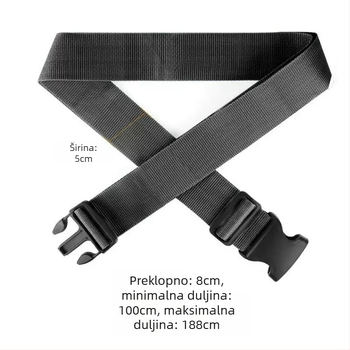 Mufeng kaiš za prtljagu s križnim kopčama – najlonski putni kaiš, proširiv MF-260104