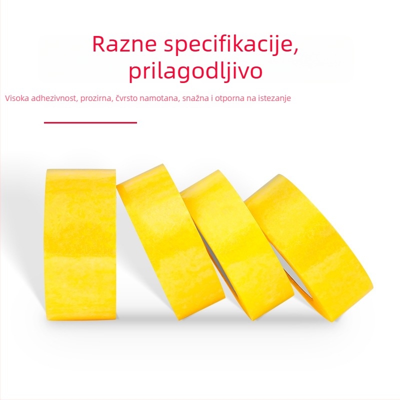 Pakirna traka s BOPP filmom, ljepilo na bazi vode (debljina: 52; temperaturna otpornost: -20 do 40 °C; prianjanje: snažno)