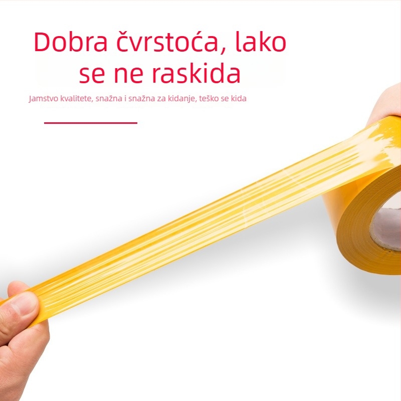 Pakirna traka s BOPP filmom, ljepilo na bazi vode (debljina: 52; temperaturna otpornost: -20 do 40 °C; prianjanje: snažno)