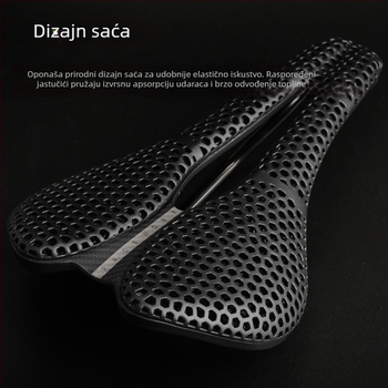 RACEWORK 3D ispisano sjedalo za cestovne i brdske bicikle, prozrađeni šuplji dizajn s pčelinjim saćem