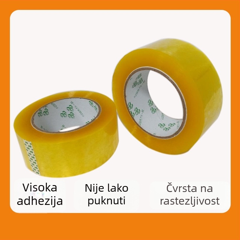 Paketna traka, visoka viskoznost, ljepilo na bazi vode, BOPP film, za zatvaranje kartonskih kutija