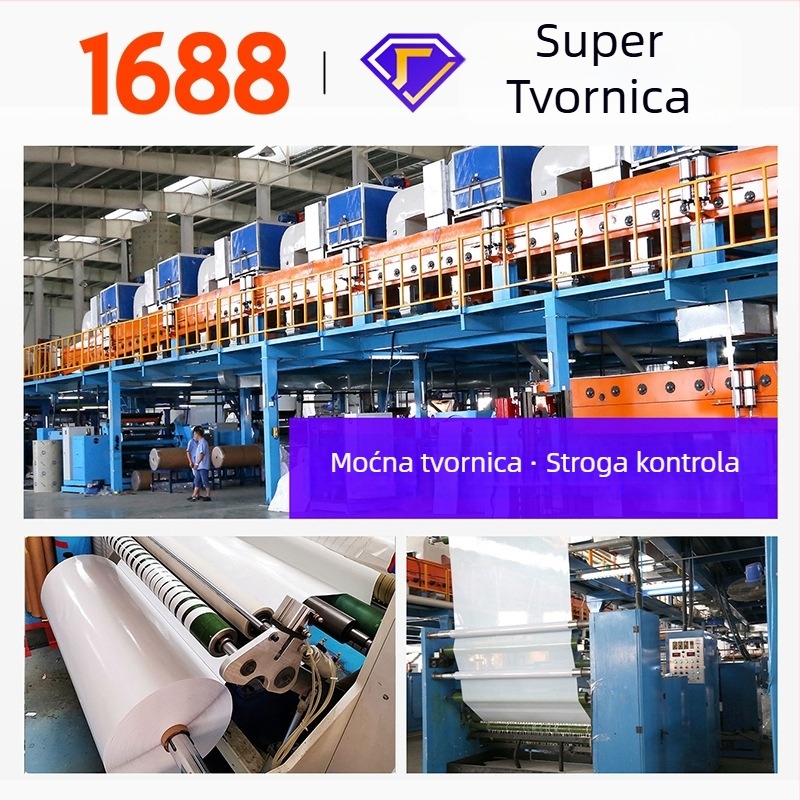 Paketna traka s BOPP filmom 52 μm, ljepilo osjetljivo na pritisak, za logističko pakiranje i elektroničko poslovanje, temperaturni raspon -30°C do 120°C.