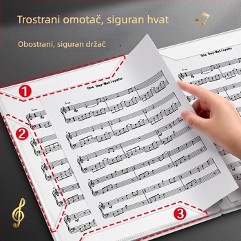 Folder za glazbene partiture i bilješke, posebni folder za klavir, model MDYG-1010, PP materijal