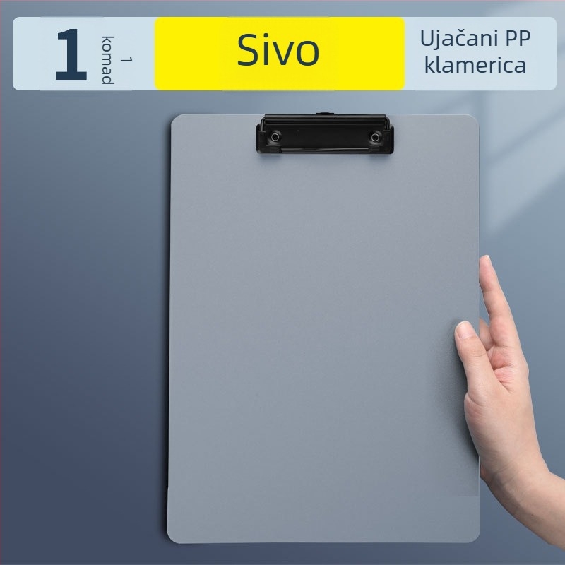 Plastični clipboard s čvrstom stezaljkom i stezaljkom ploče — Reverse, model difnabg set