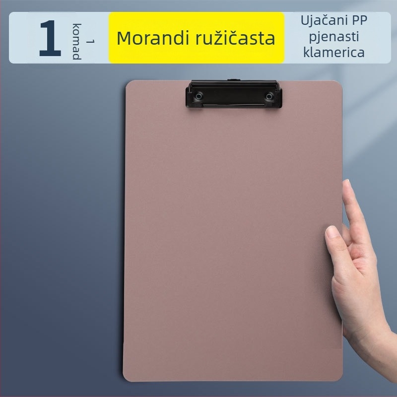 Plastični clipboard s čvrstom stezaljkom i stezaljkom ploče — Reverse, model difnabg set