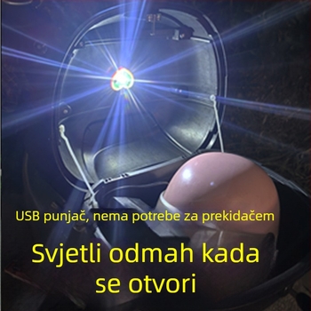 Indukcijska LED svjetiljka za prtljažnik električnog skutera/motocikla (Materijal: PC; Napon: 5V)