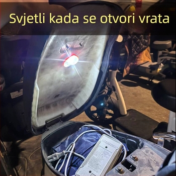Indukcijska LED svjetiljka za prtljažnik električnog skutera/motocikla (Materijal: PC; Napon: 5V)