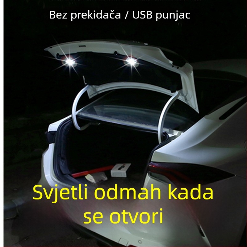 Indukcijska LED svjetiljka za prtljažnik električnog skutera/motocikla (Materijal: PC; Napon: 5V)