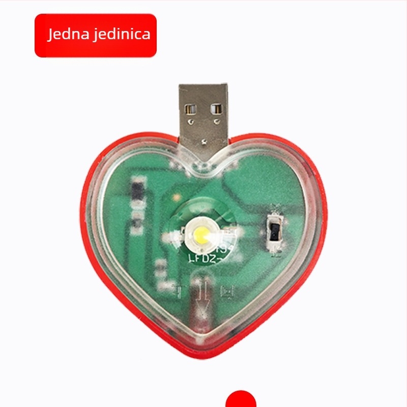 Indukcijska LED svjetiljka za prtljažnik električnog skutera/motocikla (Materijal: PC; Napon: 5V)