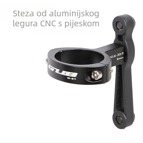 GUB G-21 adapter držača bočice za bicikl – aluminijska legura + plast, unisex, kompatibilan s MTB i cestovnim biciklima, licencirana privatna etiketa dostupna