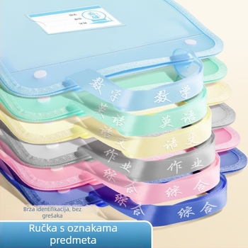 A4 organizator ispita papira – plastični prozirni, 13 pretinci (Model: A4, Bez loga)