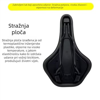 Sjedalo za planinski i cestovni Bicikl s memorijskom penom i sporim odzivanjem, debeli jastučić