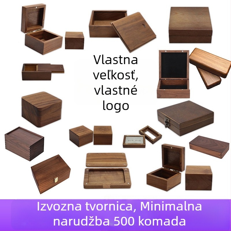 Pravokutna kutija od bambusa i drveta s izvučnim poklopcem, mini kutija za pohranu, prilagodljiva bambusova ambalaža.