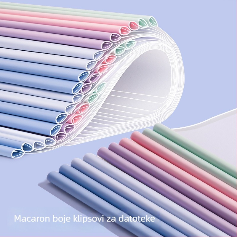 Kaba Bear klips s polugom za fascikle, PP materijal, jedan klip, debljina ploče 14c, širina stražnje strane 14, za uredske dokumente