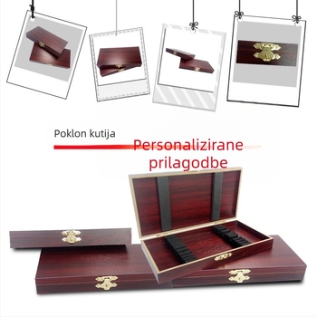 Drvena kutija za pakiranje alata za čišćenje uha, ručno izrađena PVC drvena kutija, gotovo pakiranje
