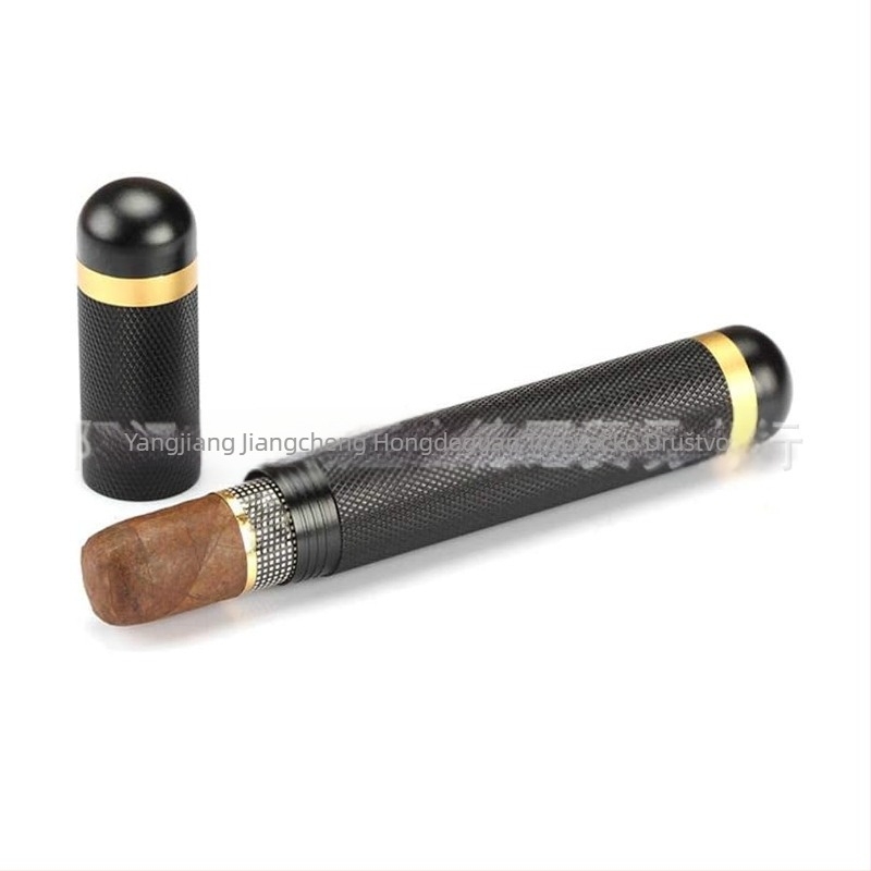 Aluminijski cilindar za cigare s kompletnim setom dodataka — jednostavan stil, bez prilagodbe, bez ručne izrade, bez uvoza