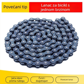 Lanac za bicikl Red Star, jednostupanjski, čelik, duljina 1,4 m, 114 linkova