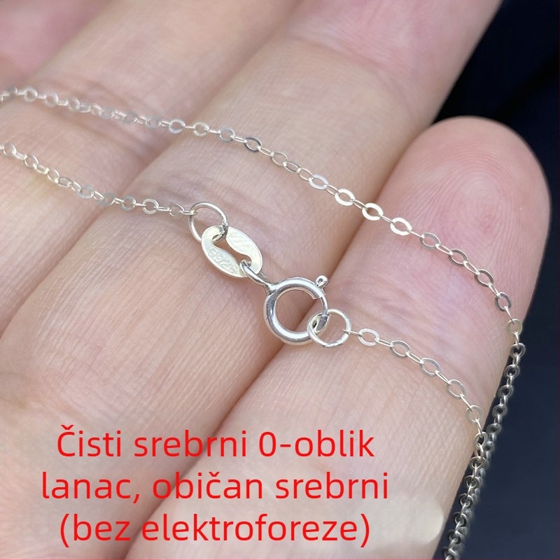 S925 srebrna ogrlica s lancem, porijeklo Guangxi, proljeće 2023