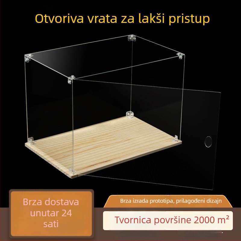 Kutija za pohranu figura od prozirnog akrilnog plastičnog materijala • zaštita od prašine • skladni dizajn • marka Red Tang