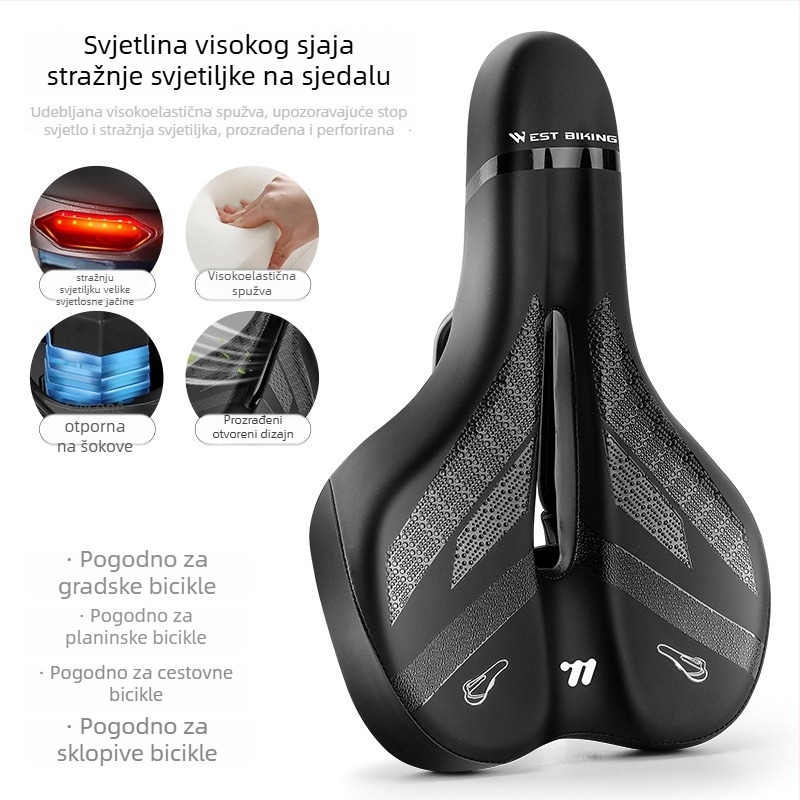 Sjedalo za bicikl West Rider (Model Yp0801263; Materijal PU pjena; Primjenjivo na: običan bicikl)