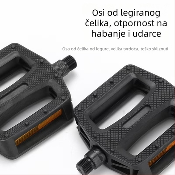 CUAKEX pedale za bicikl s 601 dvostrukim ležajevima, plastične, za planinski bicikl, električni bicikl i kolica za bebe