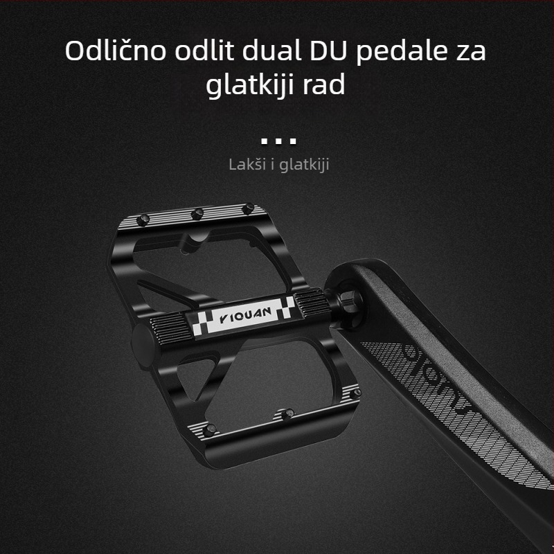 Pedala za planinske i cestovne bicikle od aluminijske legure, marka Yiquan, model E652, protuklizna s produženim pinovima