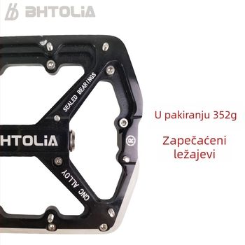BHTOLIA Pedal za planinski bicikl s osovinom za zaključavanje, protuklizna površina, aluminijska legura