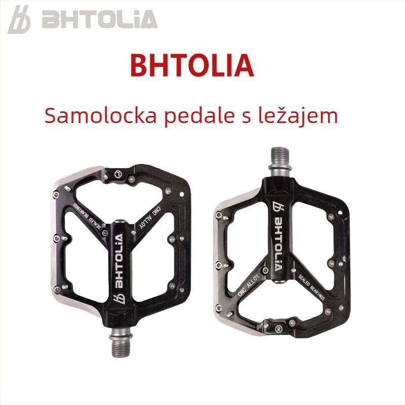 BHTOLIA Pedal za planinski bicikl s osovinom za zaključavanje, protuklizna površina, aluminijska legura
