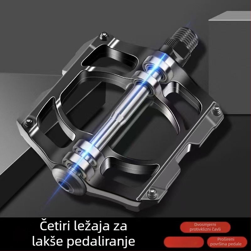 Sincere ultralakani aluminijski pedali za bicikl s četiri ležaja, univerzalna namjena