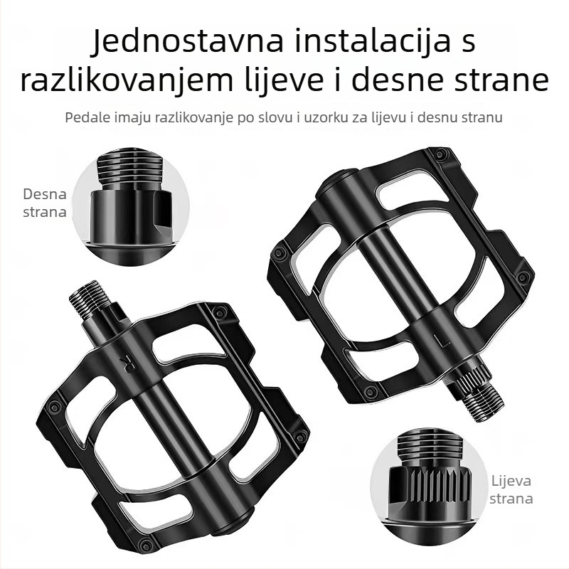 Sincere ultralakani aluminijski pedali za bicikl s četiri ležaja, univerzalna namjena