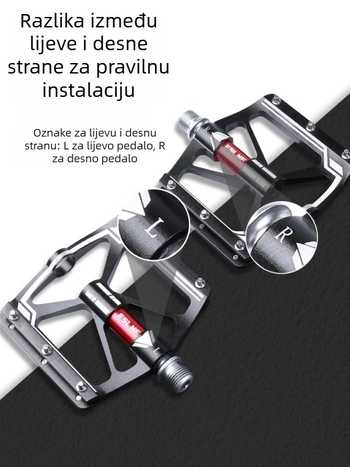 Pedale za brdske i cestovne bicikle - CNC aluminijska legura, molibden čelik, protuklizne, Anybike model 1