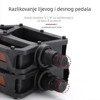 Široki pedal za planinske i cestovne bicikle, model 112, plastični