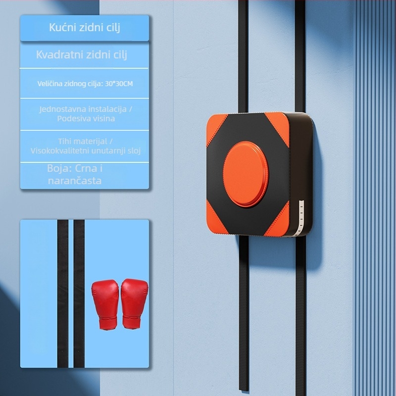 Boxerska ciljana meta na zid za kućnu treninku, vertikalni dizajn, PU materijal, Taekwondo i Sanda trening