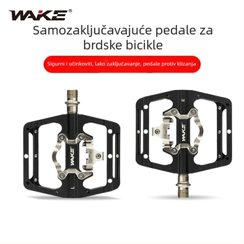 Samozaključavajući pedal za planinski bicikl, model M03, od aluminijske legure / krom-molibden čeli, pedala s ležajevima