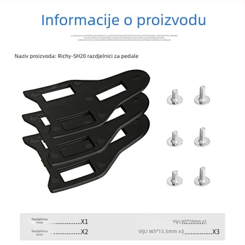 Kesen pločica za zaključavanje bicikla za biciklističke cipele, najlon